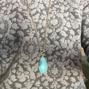 Ann Taylor Jewelry - Ann Taylor Blue stone toggle necklace Ann Taylor Jewelry - Ann Taylor Blue stone toggle necklace
